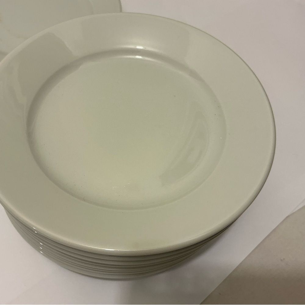 Apilco France white porcelain appetizers 6.5” set of 5  Plates. G26